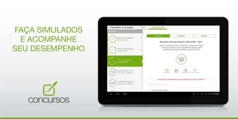 Concursos android App screenshot 1